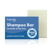 Friendly Soap lavender and tea tree shampoo bar.
