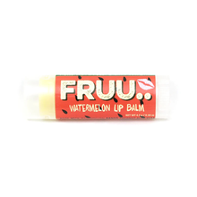 Load image into Gallery viewer, Fruu watermelon lip balm. Vegan and cruelty-free. Available at Lovethical along with plenty of other vegan and cruelty-free beauty products, makeup, make up, toiletries and cosmetics for all your gift and present needs. 
