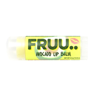 Fruu avocado lip balm. Vegan and cruelty-free. Available at Lovethical along with plenty of other vegan and cruelty-free beauty products, makeup, make up, toiletries and cosmetics for all your gift and present needs. 