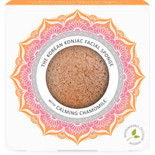 Load image into Gallery viewer, The Konjac Sponge Company Konjac Sponge. Picture shows the beautiful packaging. Vegan and cruelty-free. Available at Lovethical along with plenty of other vegan and cruelty-free beauty products, makeup, make up, toiletries and cosmetics for all your gift and present needs. 
