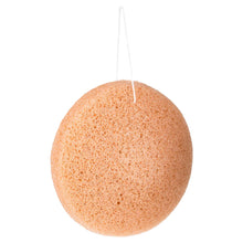 Load image into Gallery viewer, The Konjac Sponge Company Konjac Sponge. Picture shows a close up of the konjac sponge. Vegan and cruelty-free. Available at Lovethical along with plenty of other vegan and cruelty-free beauty products, makeup, make up, toiletries and cosmetics for all your gift and present needs. 
