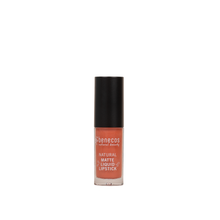 Load image into Gallery viewer, Pot of benecos natural matte liquid lipstick - coral kiss. Vegan and cruelty-free. Available at Lovethical along with plenty of other vegan and cruelty-free beauty products, makeup, make up, toiletries and cosmetics for all your gift and present needs. 
