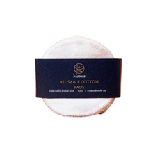 Load image into Gallery viewer, Moonie white reusable cotton pads - 7 pack. Vegan and cruelty-free. Available at Lovethical along with plenty of other vegan and cruelty-free beauty products, makeup, make up, toiletries and cosmetics for all your gift and present needs. 
