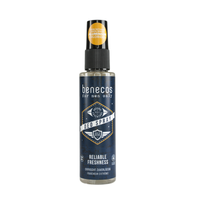 benecos mens deodorant spray bottle. Vegan and cruelty-free. Available at Lovethical along with plenty of other vegan and cruelty-free beauty products, makeup, make up, toiletries and cosmetics for all your gift and present needs. 
