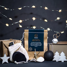 Load image into Gallery viewer, Moonie eco beauty gift set. Vegan and cruelty-free. There are fairy lights and Christmas decorations included in the picture. Available at Lovethical along with plenty of other vegan and cruelty-free beauty products, makeup, make up, toiletries and cosmetics for all your gift and present needs. 
