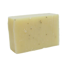 Load image into Gallery viewer, Friendly Soap peppermint and poppy seed soap unboxed. Vegan and cruelty-free. Available at Lovethical along with plenty of other vegan and cruelty-free beauty products, makeup, make up, toiletries and cosmetics for all your gift and present needs. 
