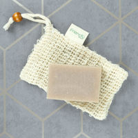 Friendly Soap soap saver - photo shows the soap saver with a bar of soap sitting on it. Vegan and cruelty-free. Available at Lovethical along with plenty of other vegan and cruelty-free beauty products, makeup, make up, toiletries and cosmetics for all your gift and present needs. 