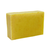 Load image into Gallery viewer, Friendly Soap tea tree and turmeric soap unboxed. Vegan and cruelty-free. Available at Lovethical along with plenty of other vegan and cruelty-free beauty products, makeup, make up, toiletries and cosmetics for all your gift and present needs. 
