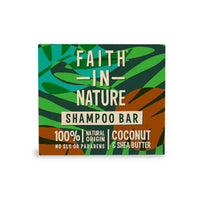 Faith in Nature Coconut and Shea Butter Shampoo Bar Vegan and cruelty-free. Available at Lovethical along with plenty of other vegan and cruelty-free beauty products, makeup, make up, toiletries and cosmetics for all your gift and present needs. 