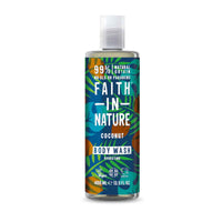 Faith in Nature Coconut Body Wash Vegan and cruelty-free. Available at Lovethical along with plenty of other vegan and cruelty-free beauty products, makeup, make up, toiletries and cosmetics for all your gift and present needs. 