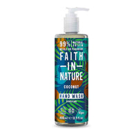 Faith in Nature Coconut Hand Wash Vegan and cruelty-free. Available at Lovethical along with plenty of other vegan and cruelty-free beauty products, makeup, make up, toiletries and cosmetics for all your gift and present needs. 