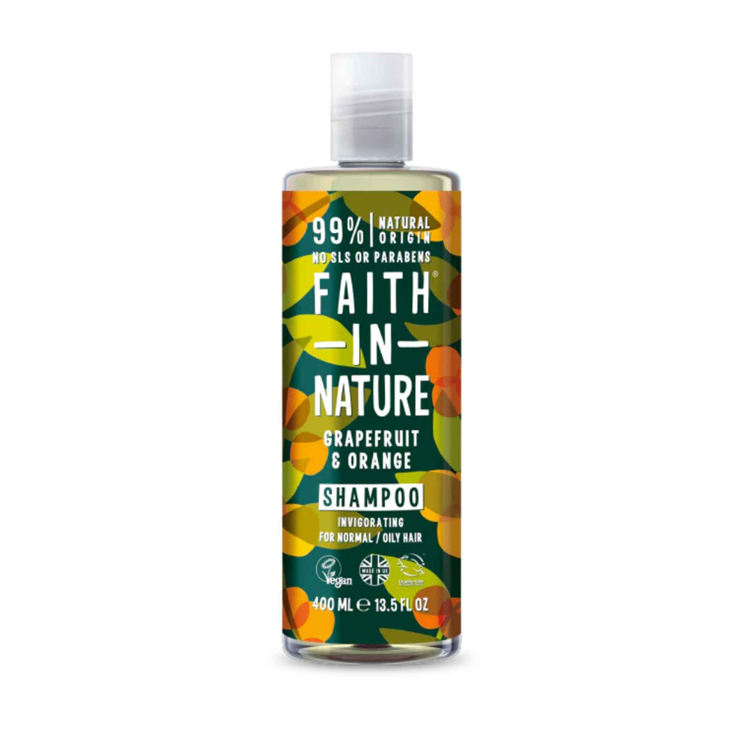 Faith in Nature Grapefruit And Orange Shampoo Vegan and cruelty-free. Available at Lovethical along with plenty of other vegan and cruelty-free beauty products, makeup, make up, toiletries and cosmetics for all your gift and present needs. 