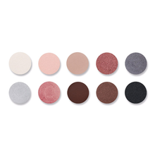 Load image into Gallery viewer, London Copyright Eyeshadow Palette - The Opera colour swatches. Vegan and cruelty-free. Available at Lovethical along with plenty of other vegan and cruelty-free beauty products, makeup, make up, toiletries and cosmetics for all your gift and present needs. 
